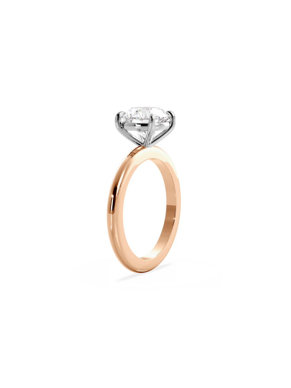 Round Ceremonial Solitaire Ring - View 