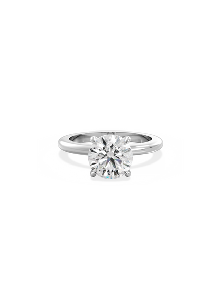 Round Ceremonial Solitaire Ring