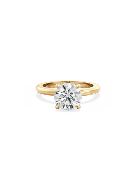 Round Ceremonial Solitaire Ring