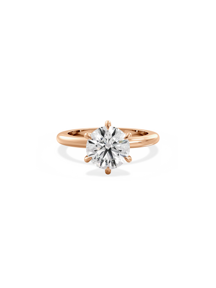 Round Ceremonial Solitaire Ring