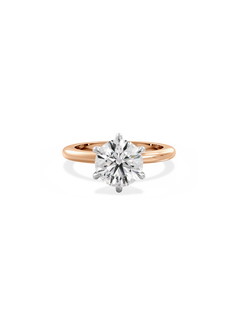 Round Ceremonial Solitaire Ring - View 