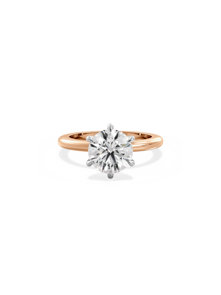 Round Ceremonial Solitaire Ring