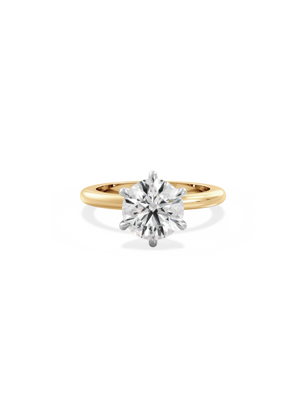 Round Ceremonial Solitaire Ring