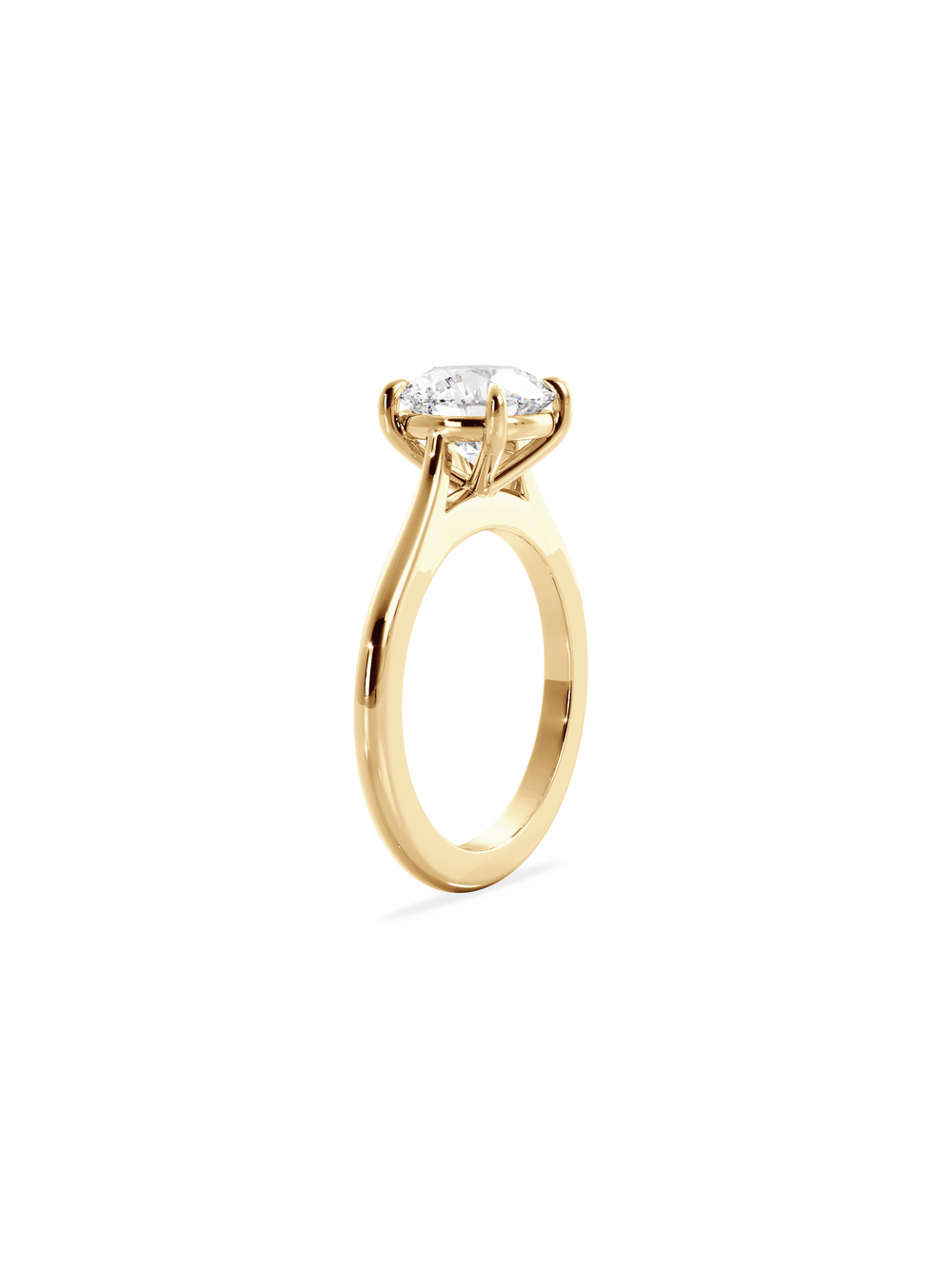 Round Classic Solitaire Ring - View 