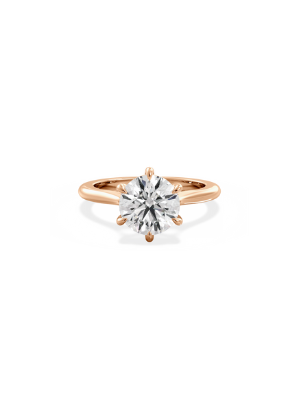 Round Classic Solitaire Ring