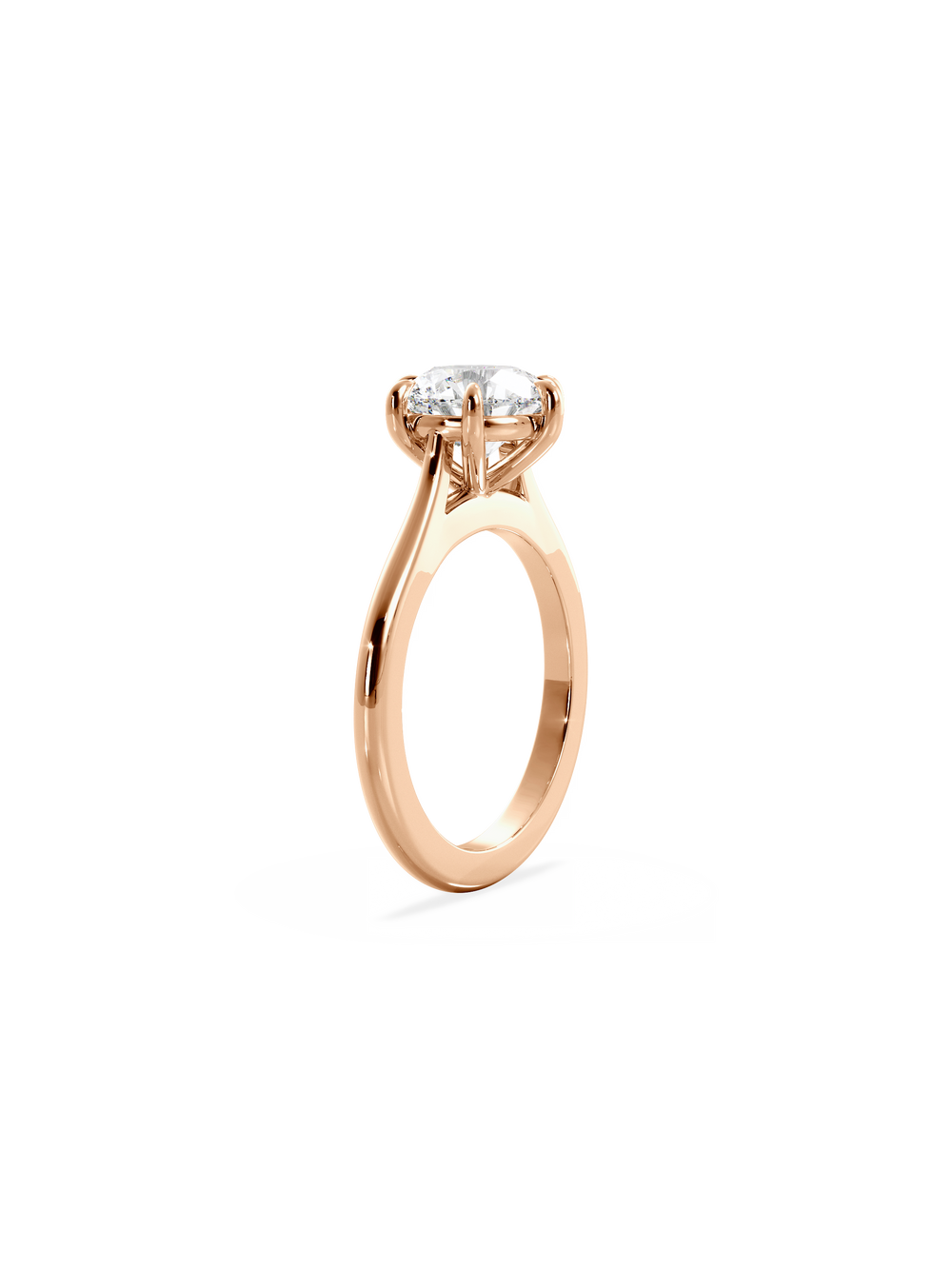 Round Classic Solitaire Ring - View 