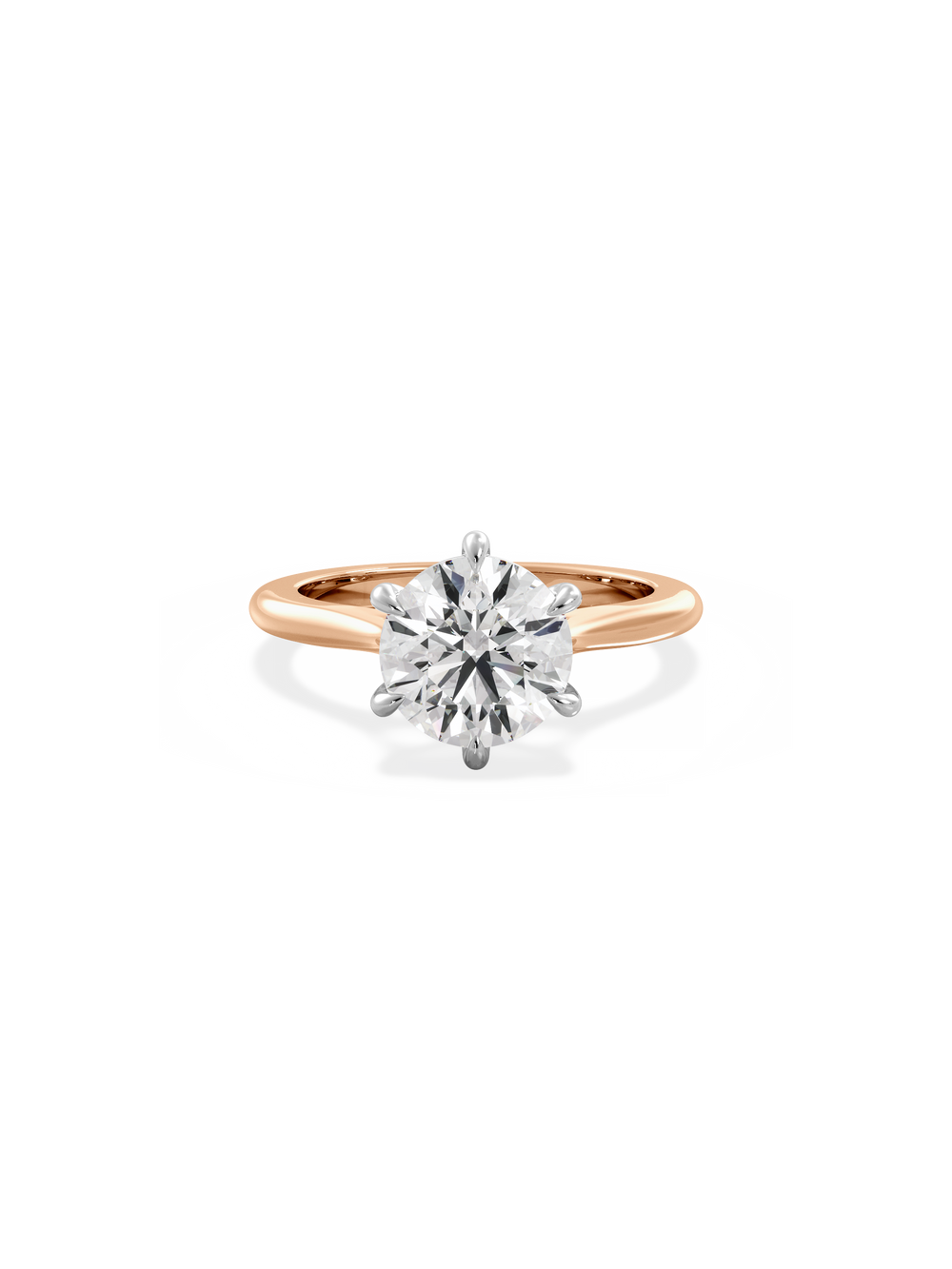 Round Classic Solitaire Ring - View 