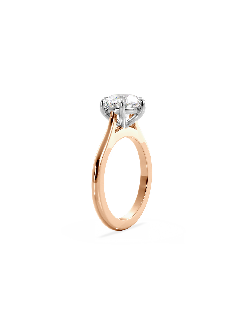 Round Classic Solitaire Ring - View 
