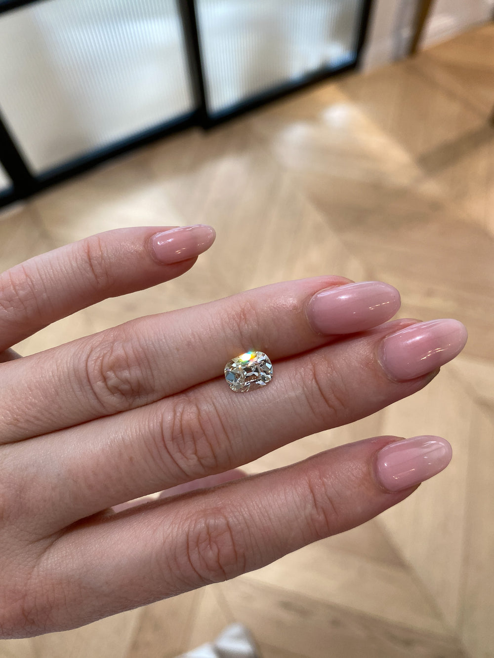 2.00ct Yellow Old Mine Elongated Cushion Diamond - View 