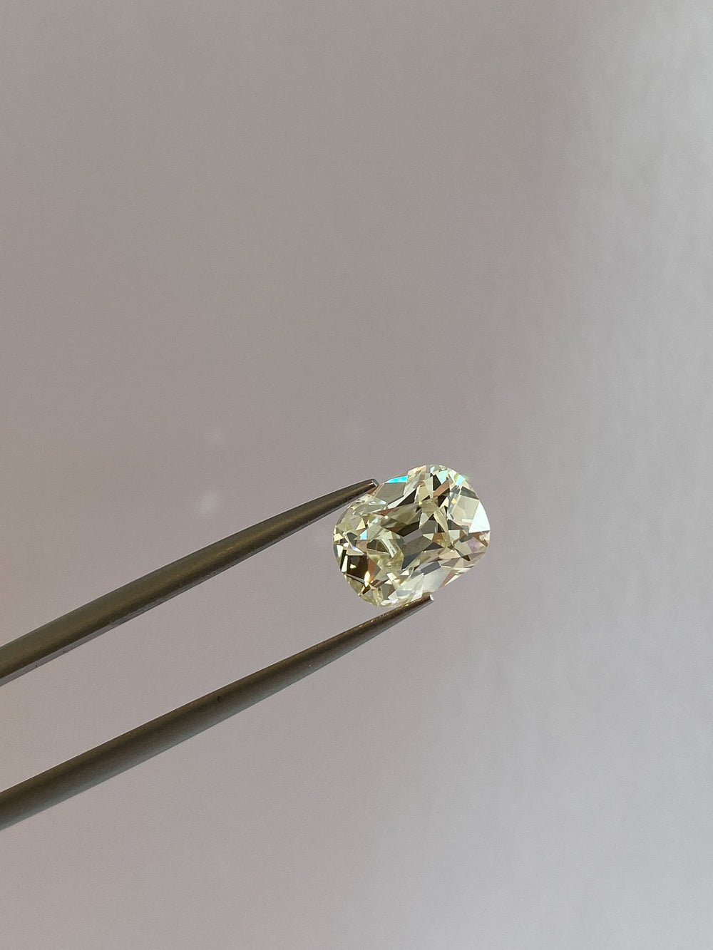 2.00ct Yellow Old Mine Elongated Cushion Diamond - View 