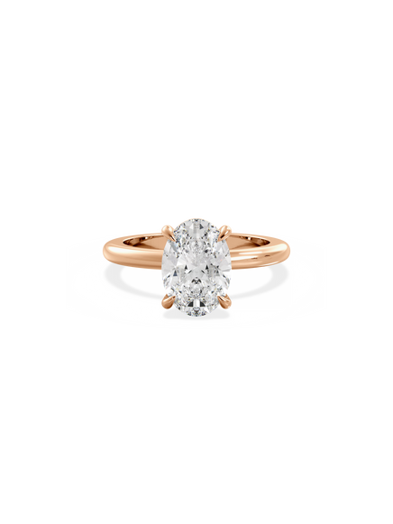 Oval Ceremonial Solitaire Ring