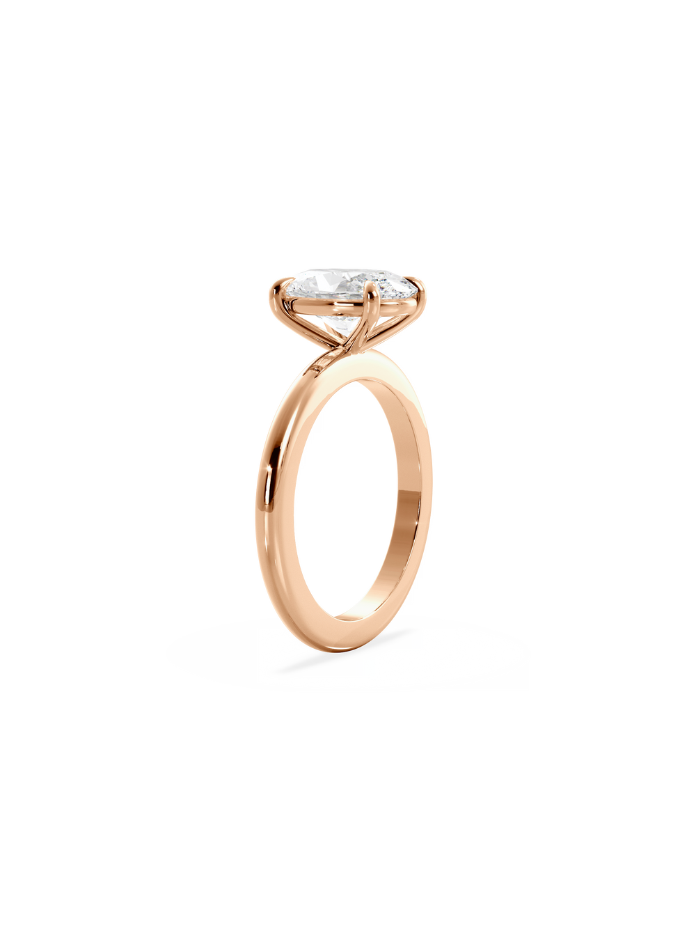 Oval Ceremonial Solitaire Ring - View 