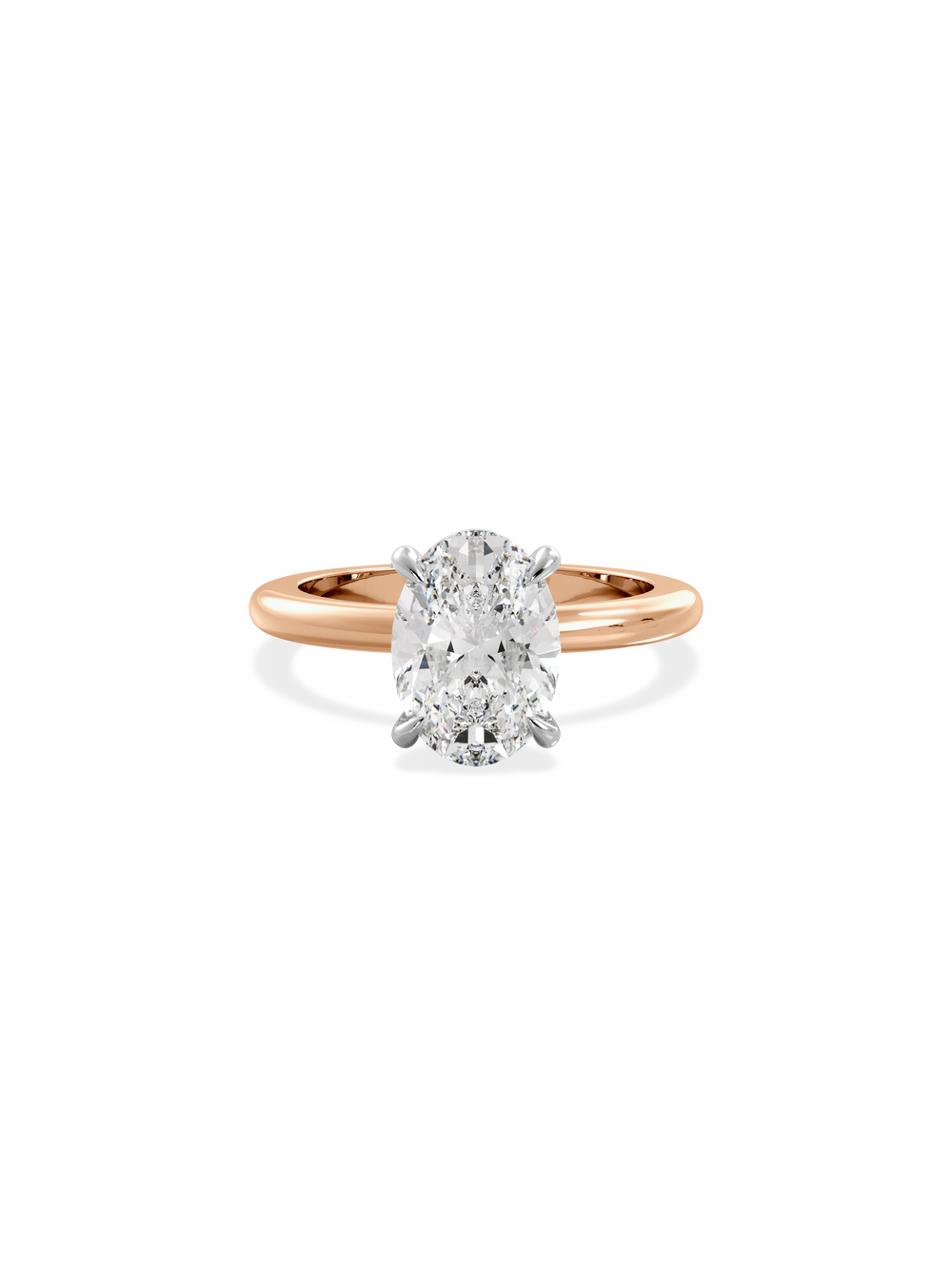 Oval Ceremonial Solitaire Ring - View 