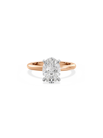 Oval Ceremonial Solitaire Ring