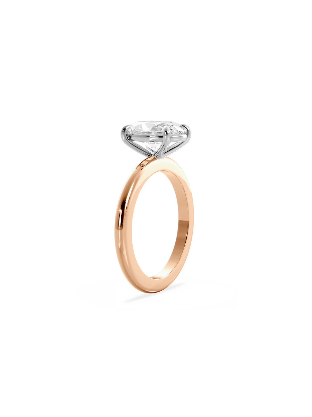 Oval Ceremonial Solitaire Ring - View 