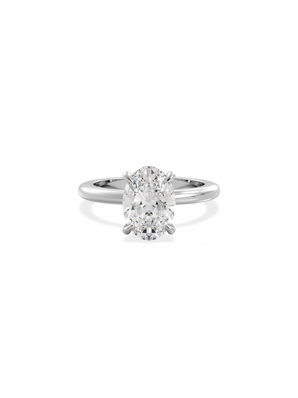 Oval Ceremonial Solitaire Ring