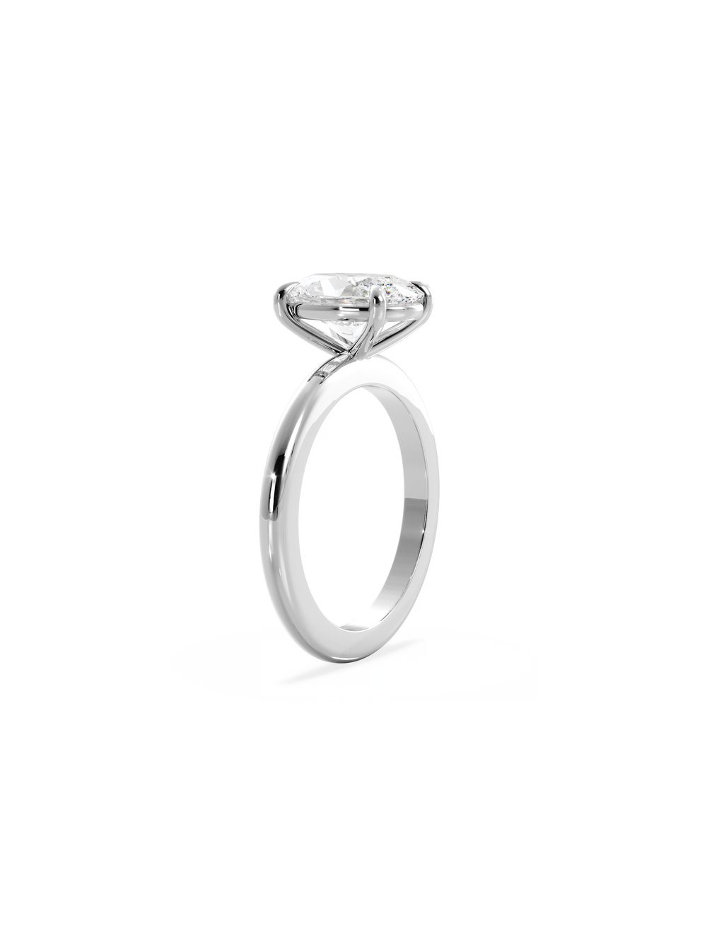 Oval Ceremonial Solitaire Ring - View 