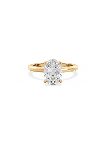 Oval Ceremonial Solitaire Ring
