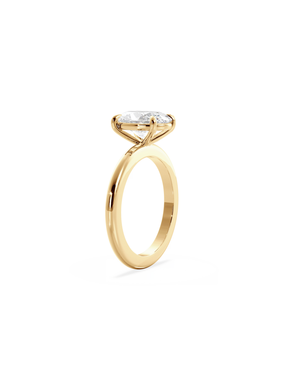 Oval Ceremonial Solitaire Ring - View 