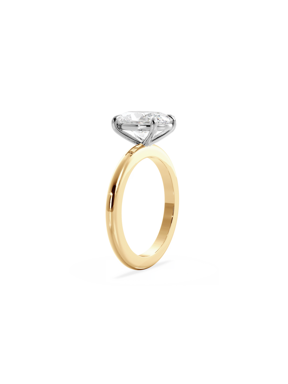 Oval Ceremonial Solitaire Ring - View 