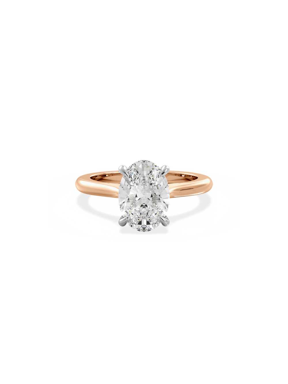 Oval Classic Solitaire Ring - View 