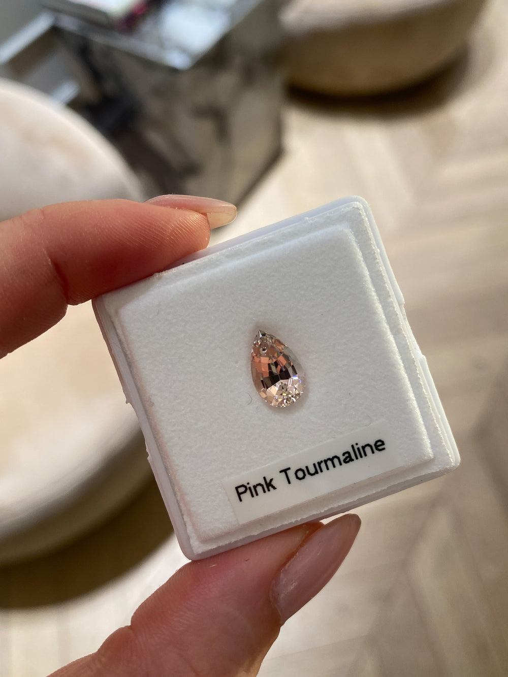 2.02ct Light Pink Pear Tourmaline - View 