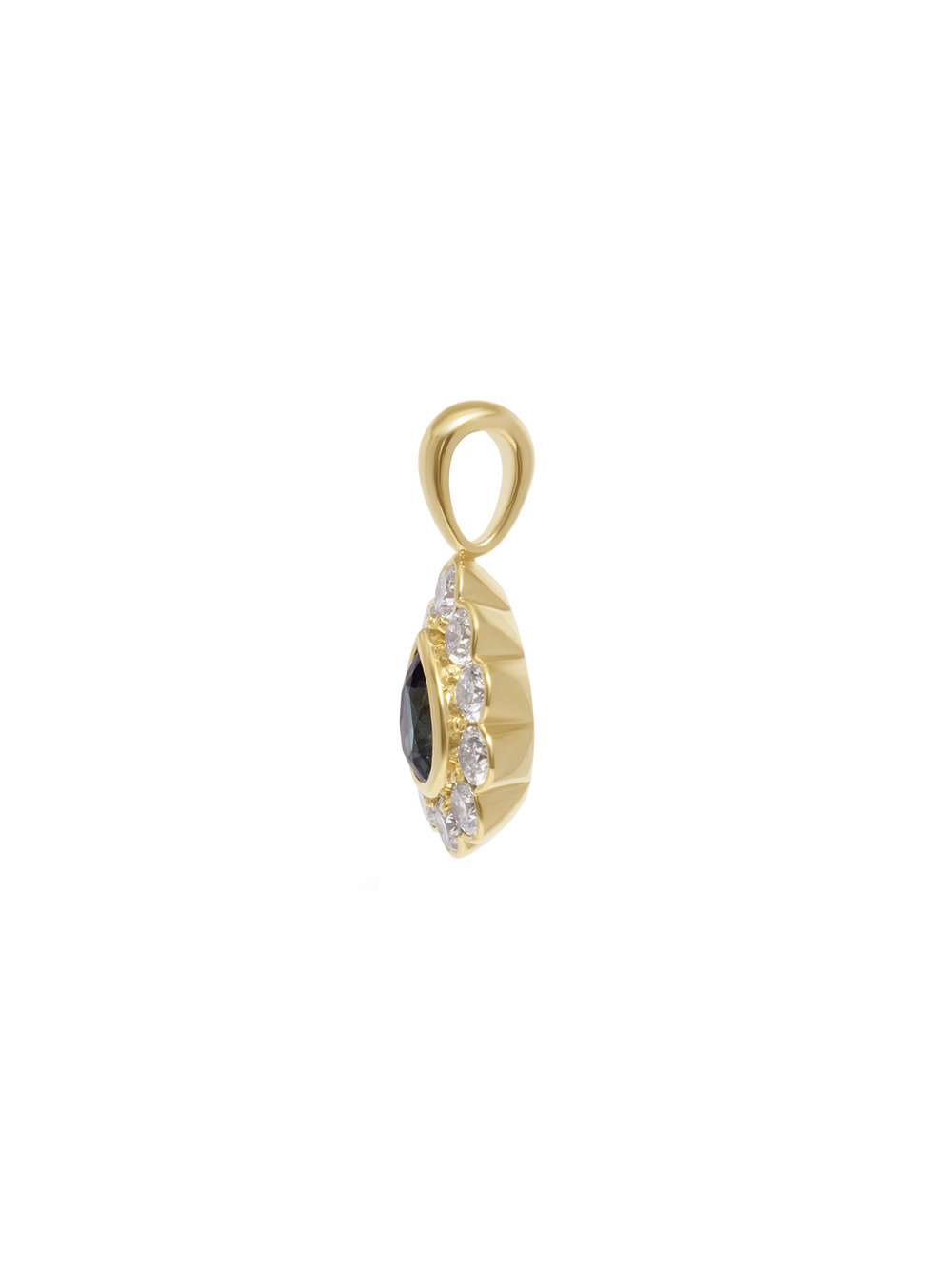 2.06ct Pear Sapphire Solene Pendant - View 