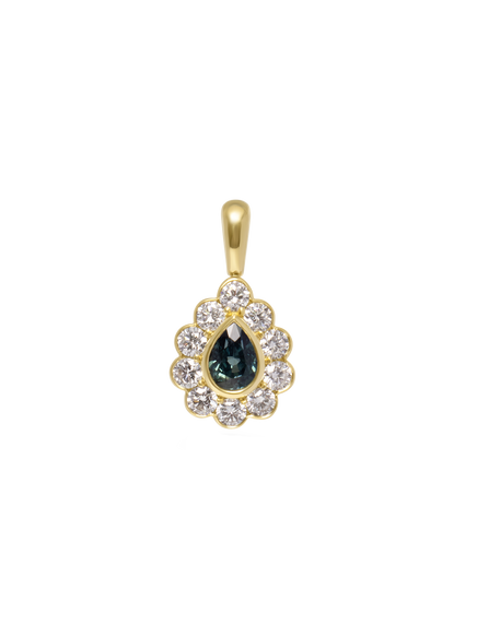 2.06ct Pear Sapphire Solene Pendant