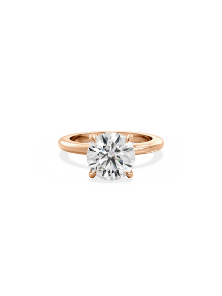 Round Ceremonial Solitaire Ring