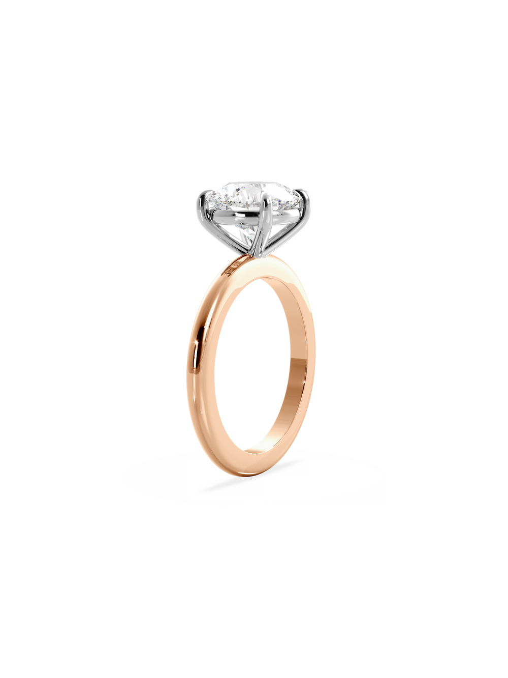 Round Ceremonial Solitaire Ring - View 