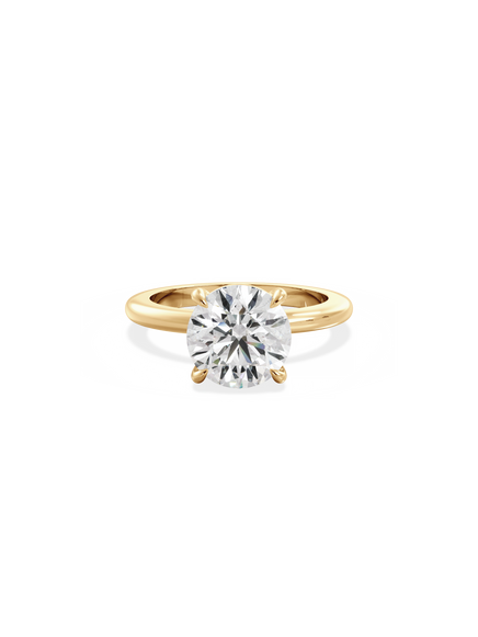 Round Ceremonial Solitaire Ring