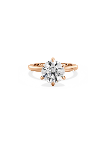 Round Ceremonial Solitaire Ring