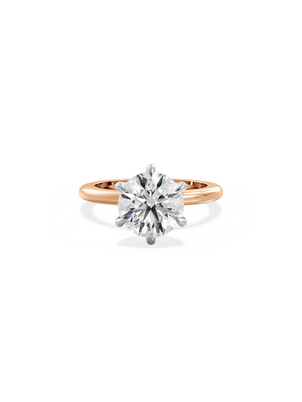 Round Ceremonial Solitaire Ring