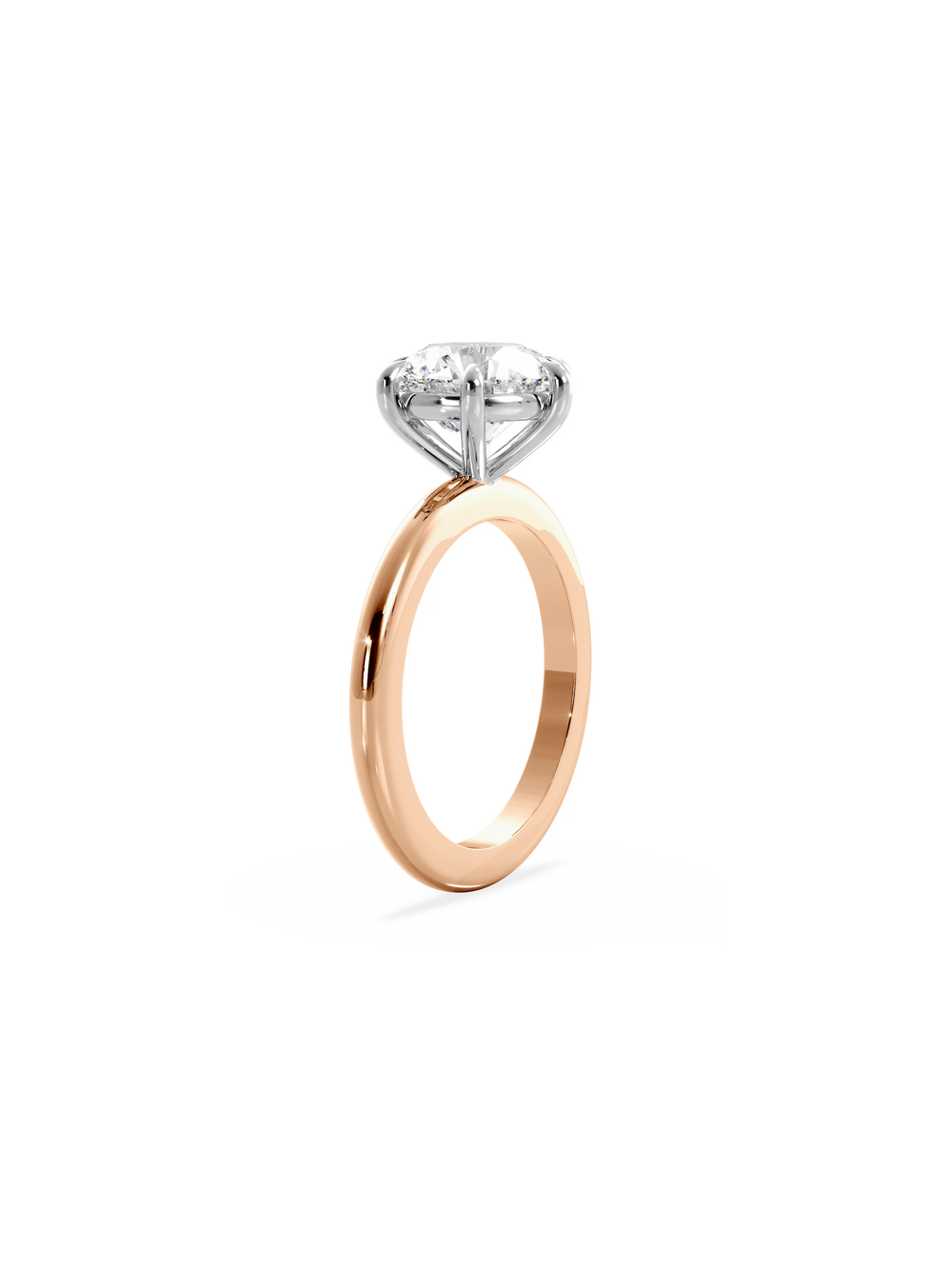 Round Ceremonial Solitaire Ring - View 