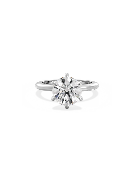 Round Ceremonial Solitaire Ring