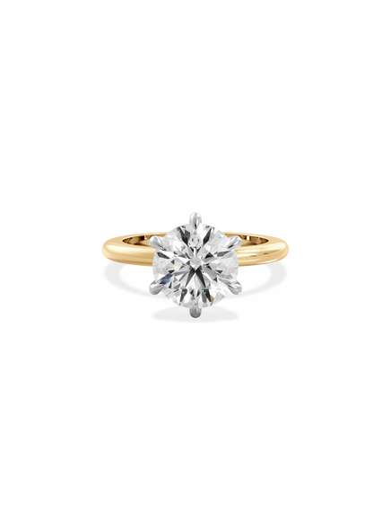 Round Ceremonial Solitaire Ring
