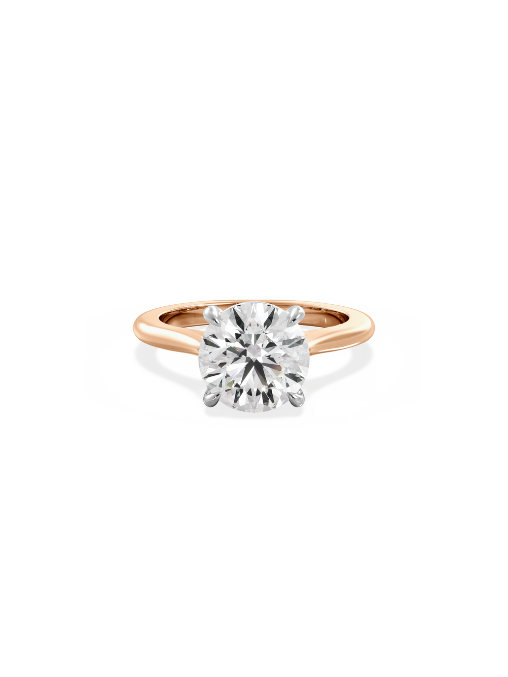 Round Classic Solitaire Ring - View 