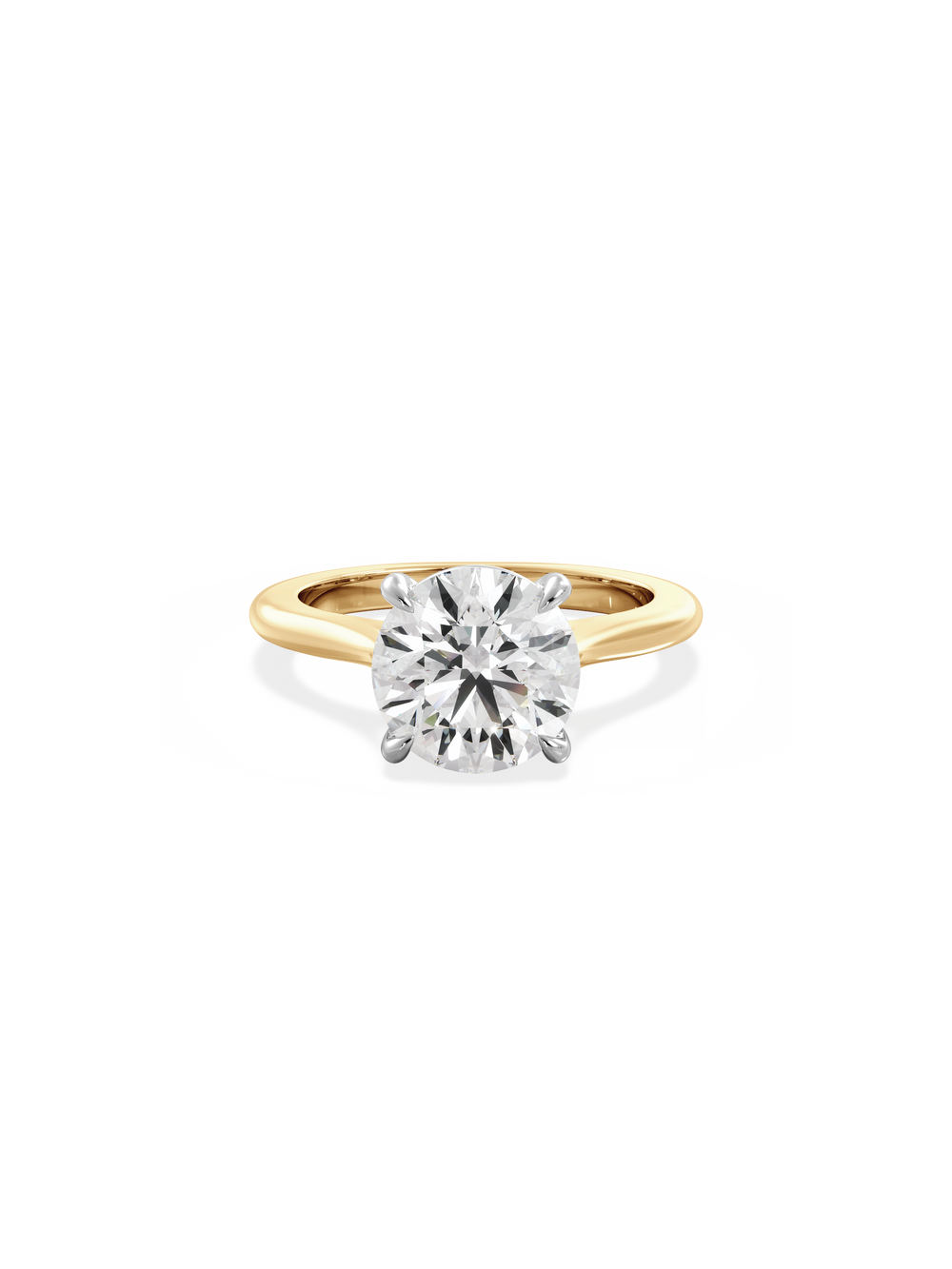 Round Classic Solitaire Ring - View 