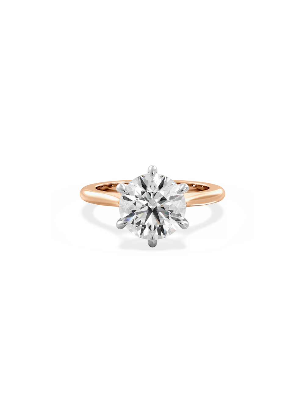 Round Classic Solitaire Ring - View 