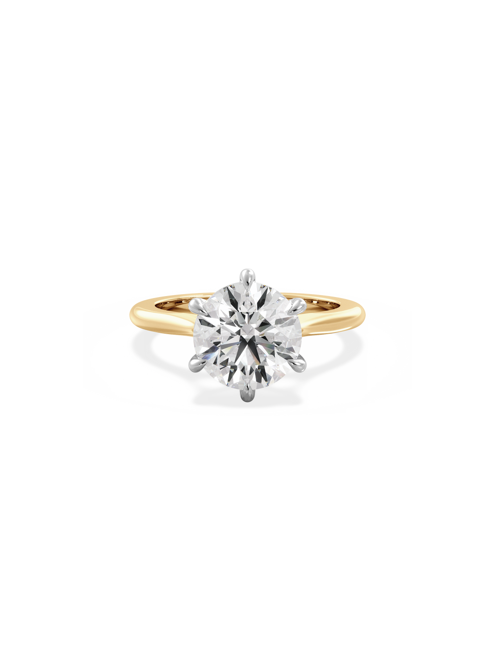 Round Classic Solitaire Ring - View 