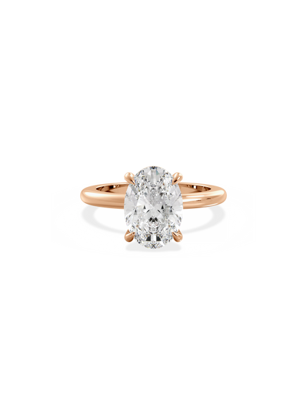 Oval Ceremonial Solitaire Ring