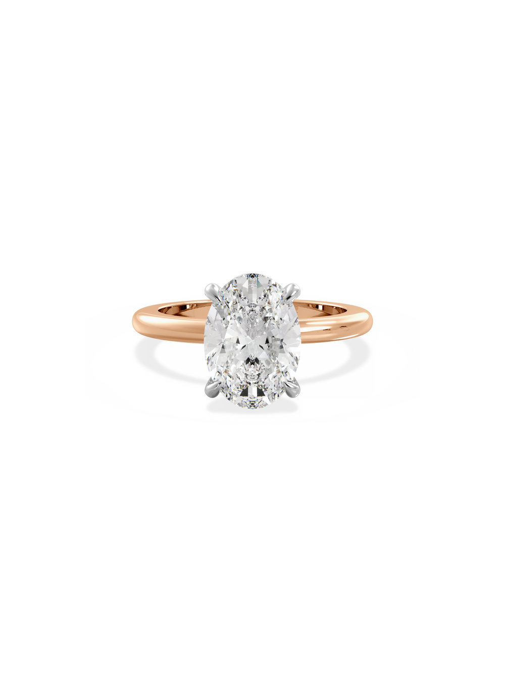 Oval Ceremonial Solitaire Ring - View 