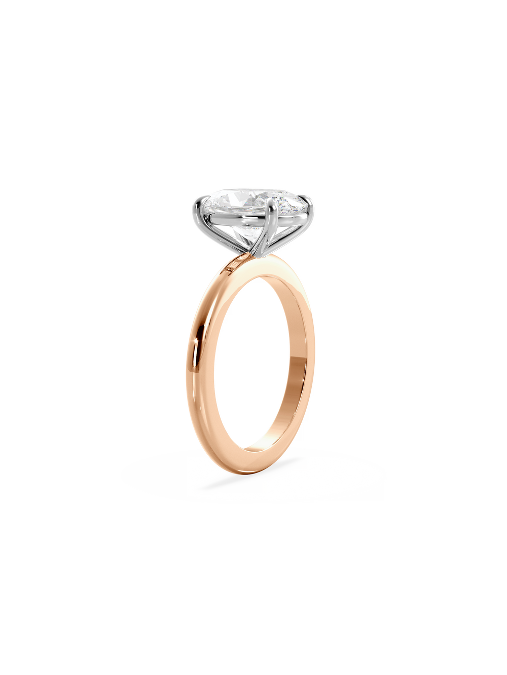 Oval Ceremonial Solitaire Ring - View 