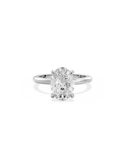 Oval Ceremonial Solitaire Ring