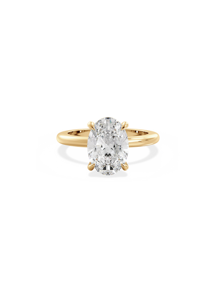 Oval Ceremonial Solitaire Ring