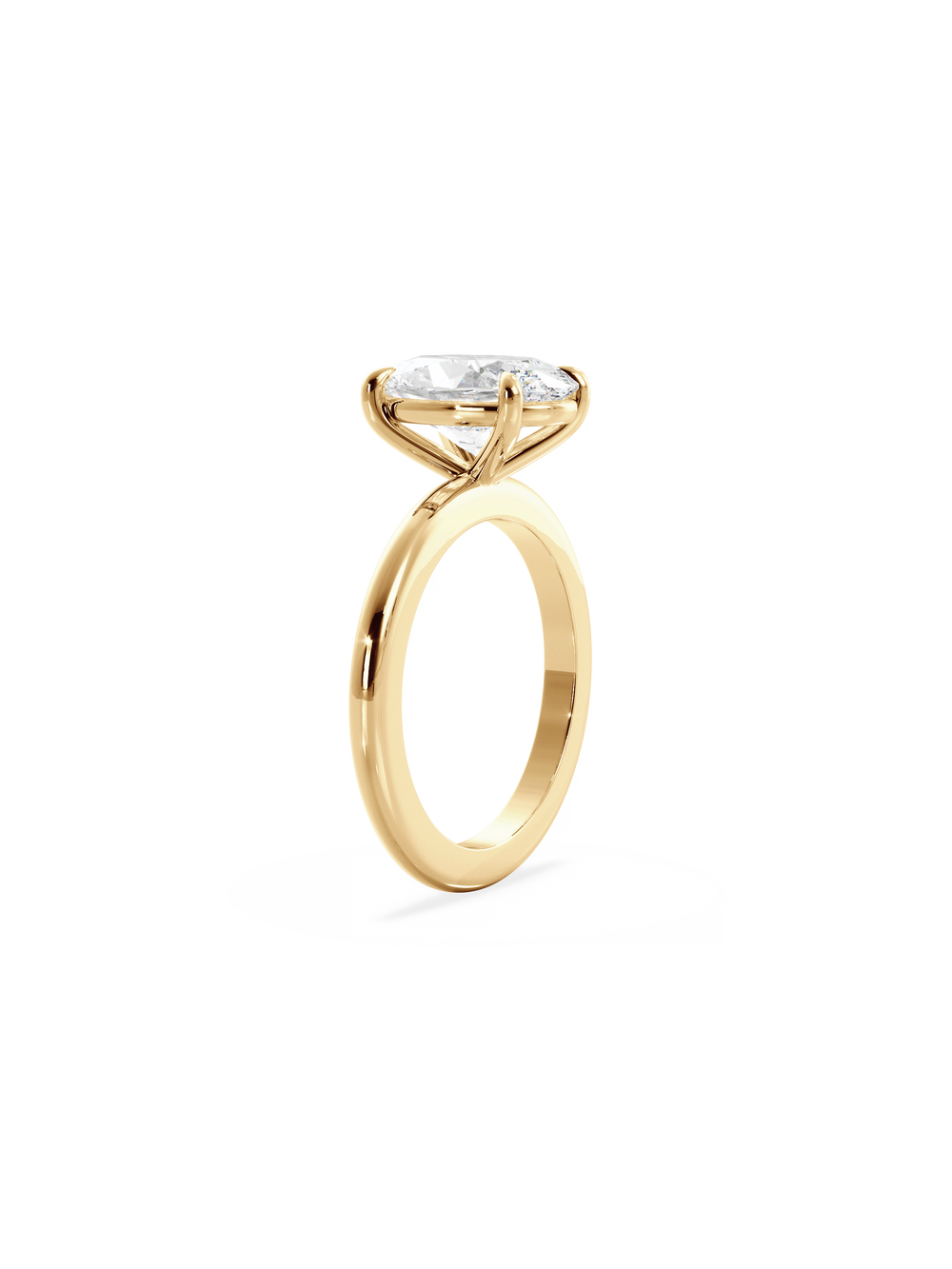 Oval Ceremonial Solitaire Ring - View 
