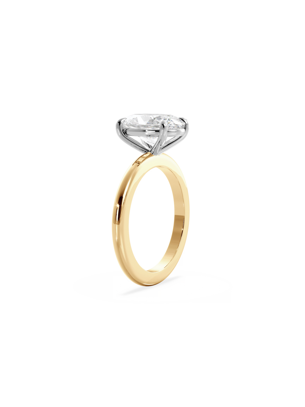 Oval Ceremonial Solitaire Ring - View 