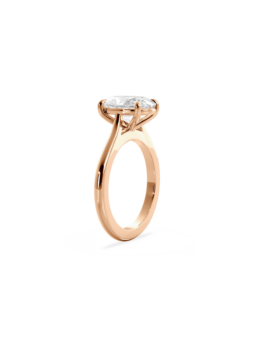 Oval Classic Solitaire Ring - View 