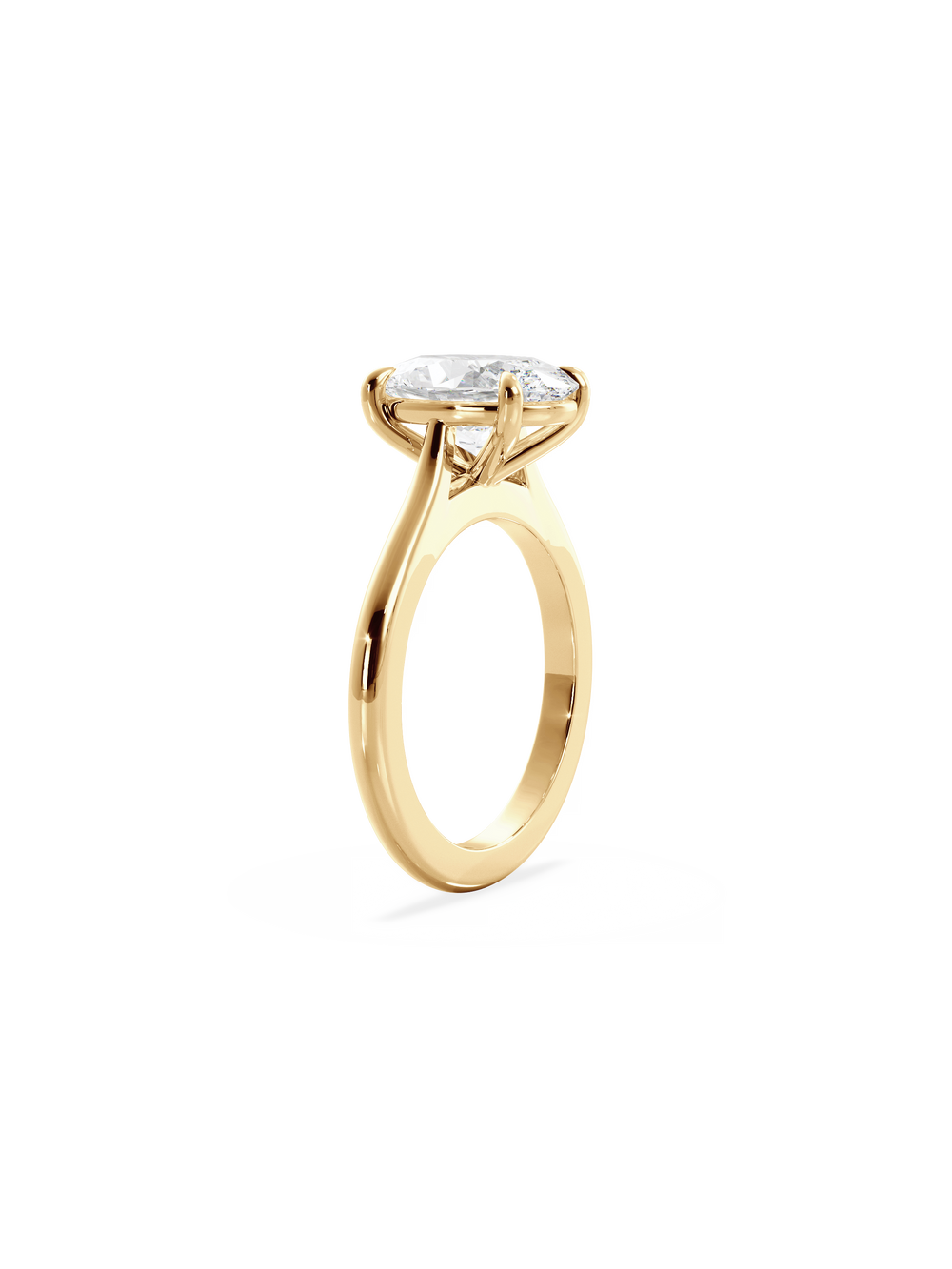 Oval Classic Solitaire Ring - View 