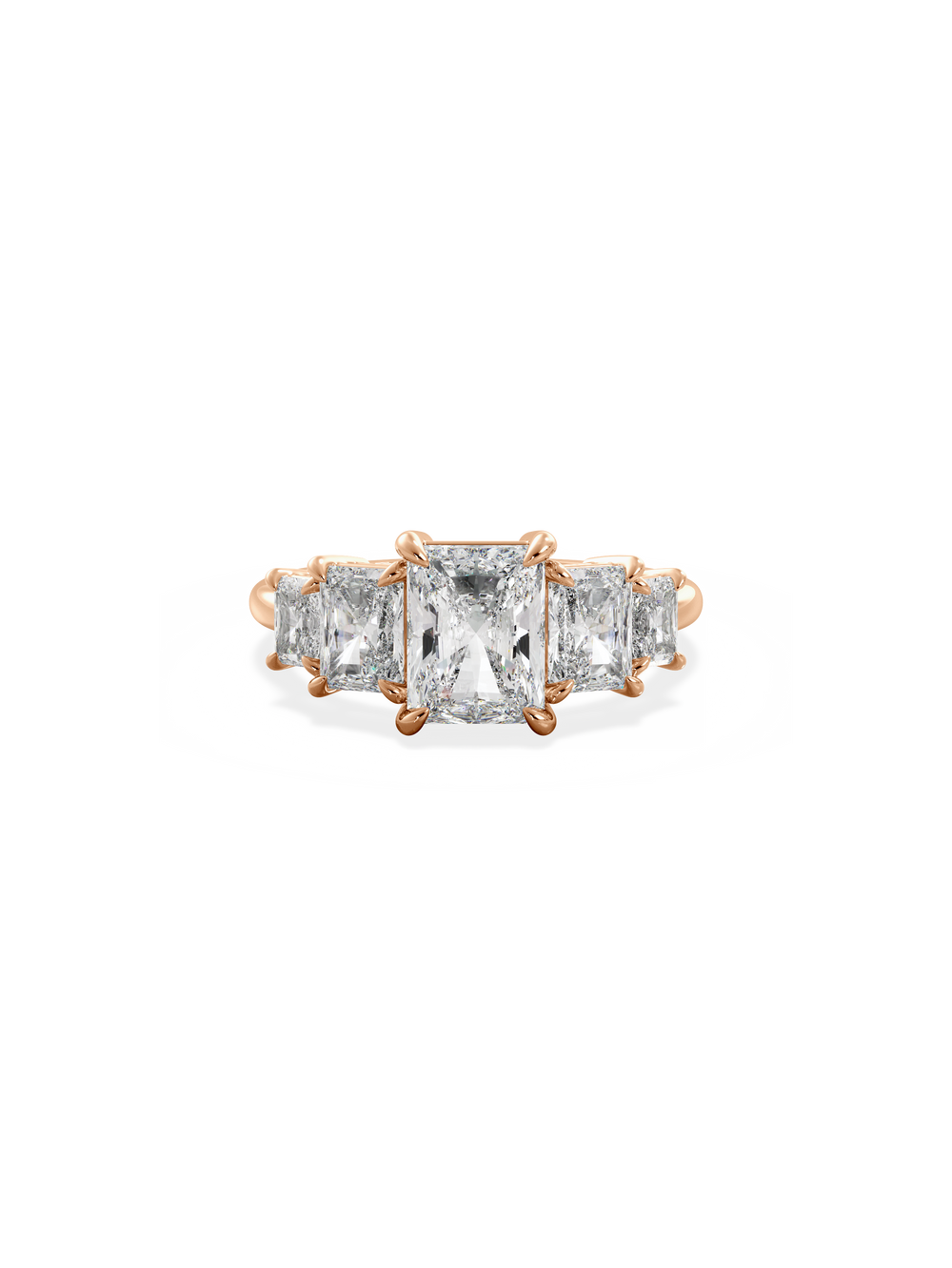 Radiant Signature Five-Stone Ring - View 